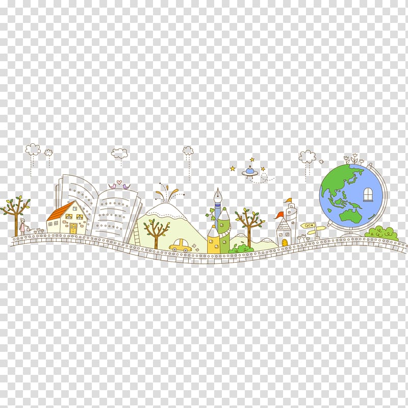 Yingkou Drawing Cartoon Illustration, Draw pattern Earth transparent background PNG clipart