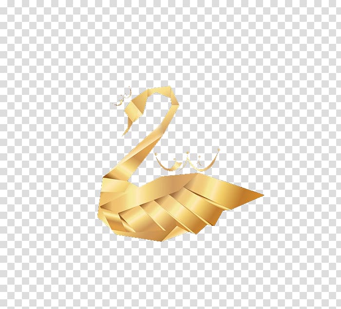 brown woven swan , Swan Icon, Golden Swan Crown transparent background PNG clipart