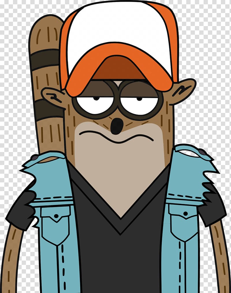 Rigby Mordecai Cartoon, hipster transparent background PNG clipart