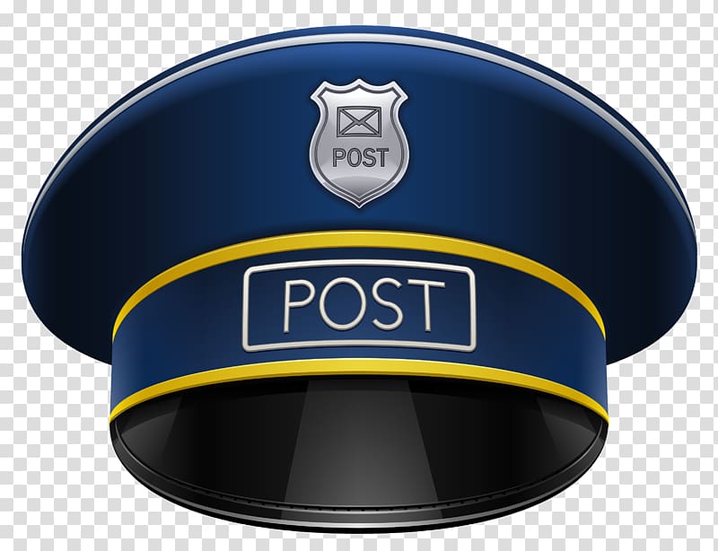 mailman post hat illustration, Mail carrier Hat Peaked cap , Postman Hat transparent background PNG clipart