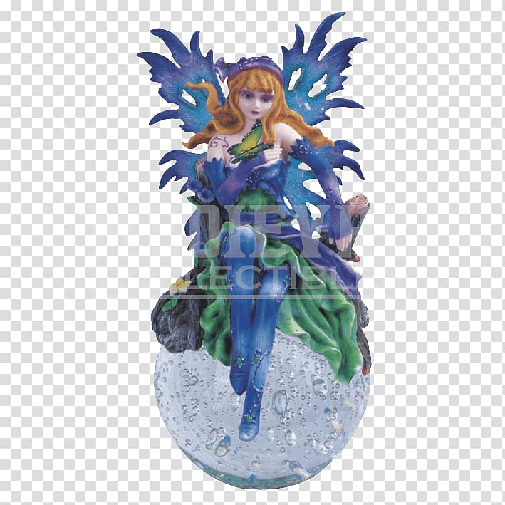 The Fairy with Turquoise Hair Figurine Statue Collectable, Fairy transparent background PNG clipart