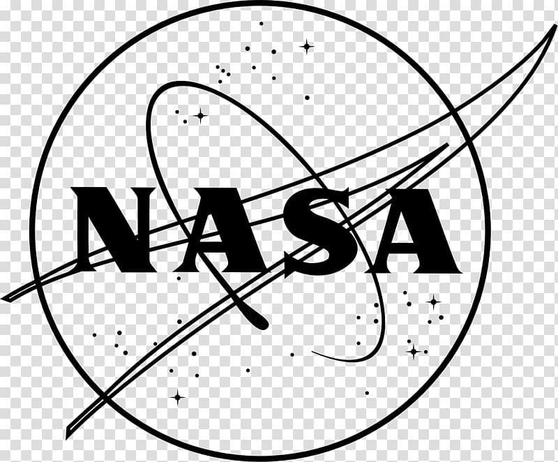 nasa logo black and white png