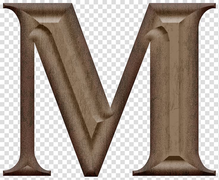 brown M text , Wood carving Sculpture, Wood carving letters M transparent background PNG clipart