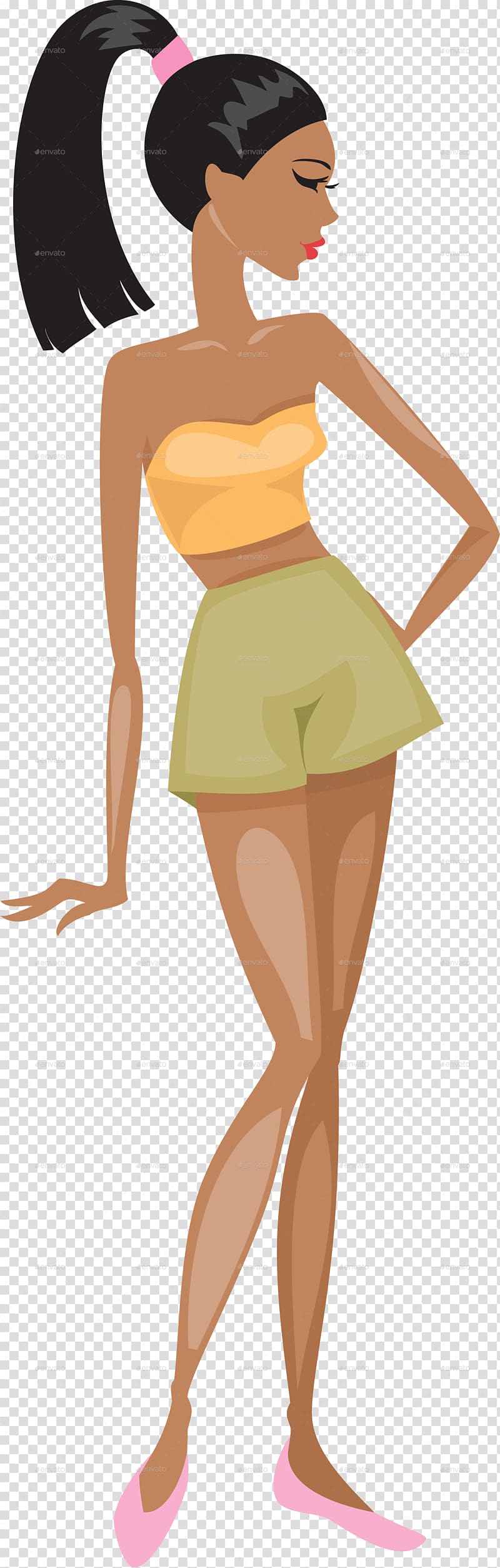 Woman African American Girl, fashion transparent background PNG clipart