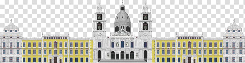 Palace of Mafra Winter Palace Baroque architecture Facade, palace transparent background PNG clipart