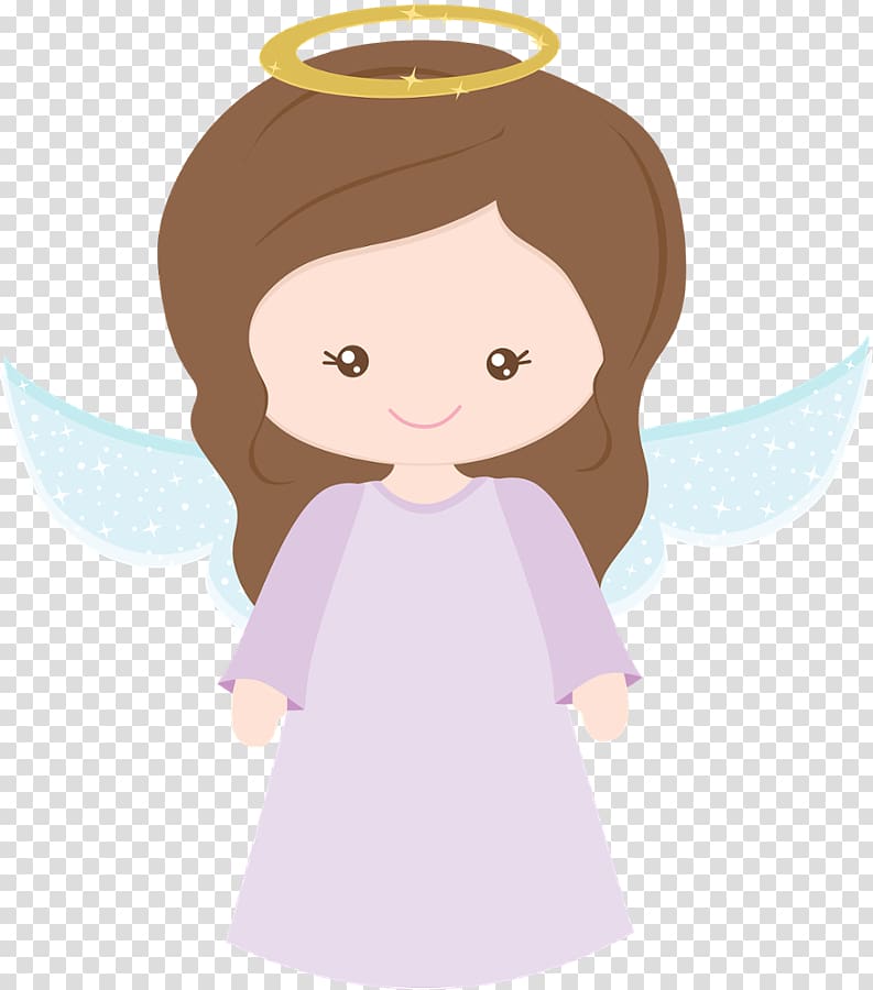 white and pink dressed girl angel , Baptism Angel Totem Painel Table, christening transparent background PNG clipart