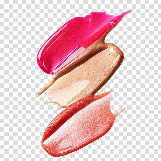 pink, brown, and, orange liquid splash , Lipstick Cosmetics Lip gloss Face powder Foundation, Lipstick liquid foundation transparent background PNG clipart