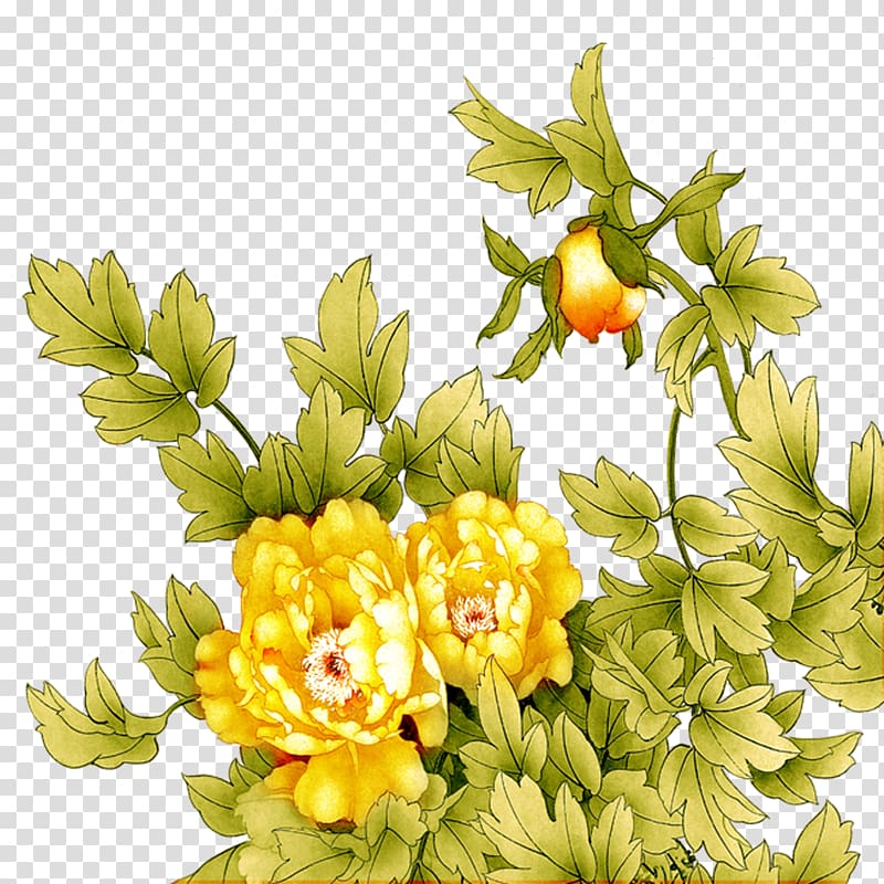 Floral design Cut flowers Flower bouquet Chrysanthemum, peony transparent background PNG clipart