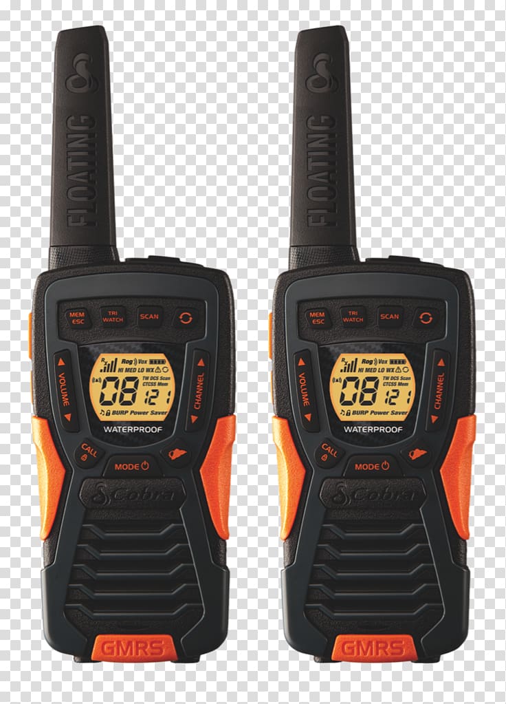 Two-way radio Walkie-talkie Midland Radio Cobra ACXT545 Walkie Talkie, walkie talkie transparent background PNG clipart