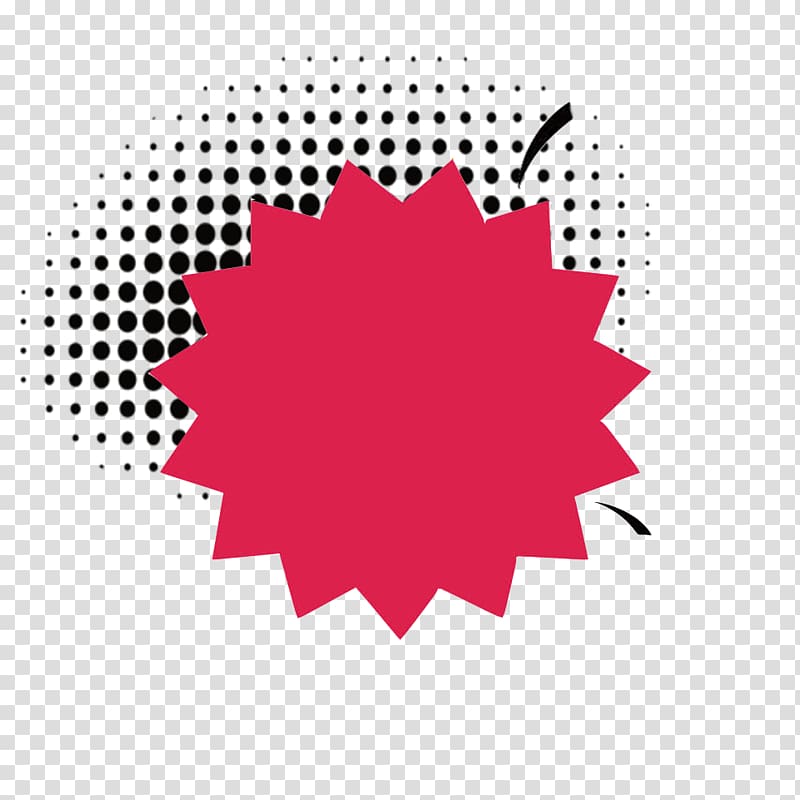 Cartoon red explosion Icon transparent background PNG clipart