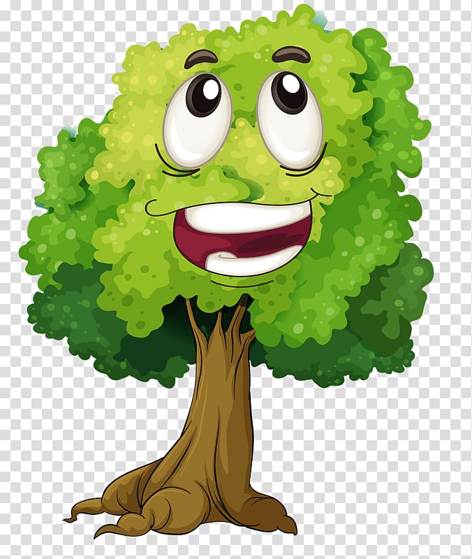 Tree illustration , Cartoon tree transparent background PNG clipart