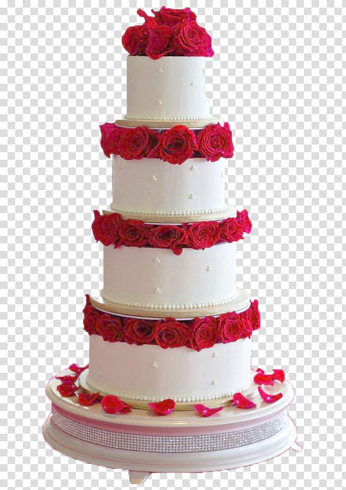 Wedding cake Birthday cake Fruitcake Chocolate cake, Rose Cake transparent background PNG clipart
