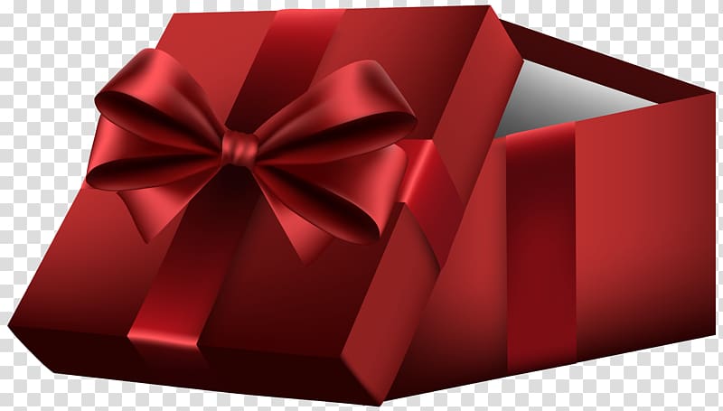 Gift Box Paper , Red Open Gift Box transparent background PNG clipart