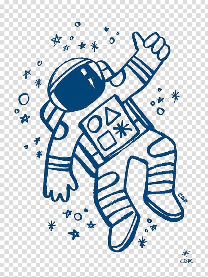 astronaut illustration, Astronaut Drawing Outer space Illustration, astronaut transparent background PNG clipart