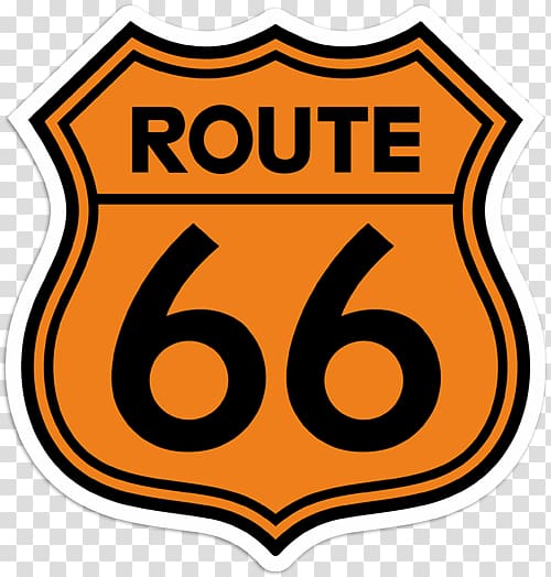 U.S. Route 66 in Illinois Barstow Logo, road transparent background PNG clipart