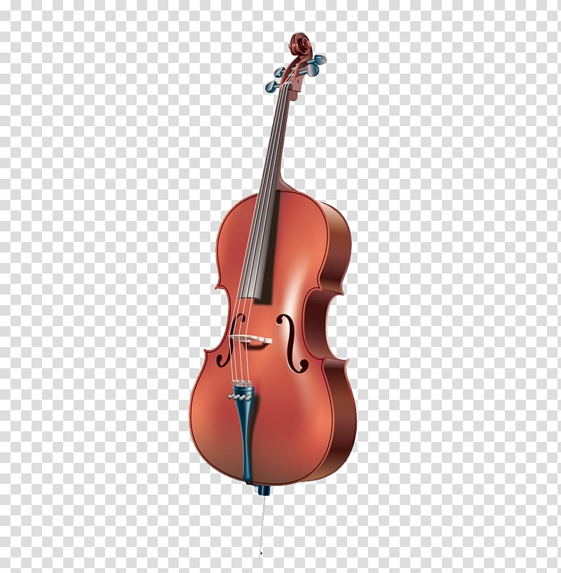 Cello Musical instrument Music lesson, Brown creative guitar transparent background PNG clipart