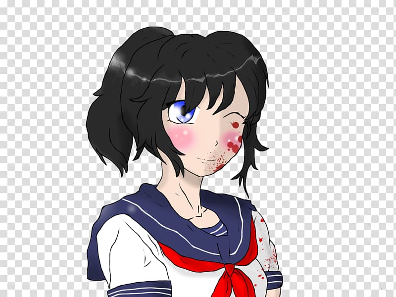 Anime Black hair Mangaka Senpai and kōhai, transparent background PNG clipart