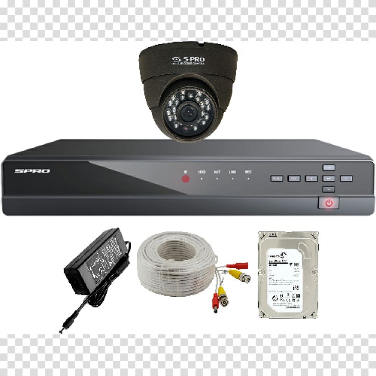 Digital Video Recorders Closed-circuit television Network video recorder, cctv camera dvr kit transparent background PNG clipart
