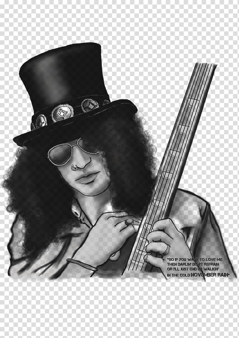 Slash Guns N' Roses Drawing La Stampa Comics, costruction transparent background PNG clipart