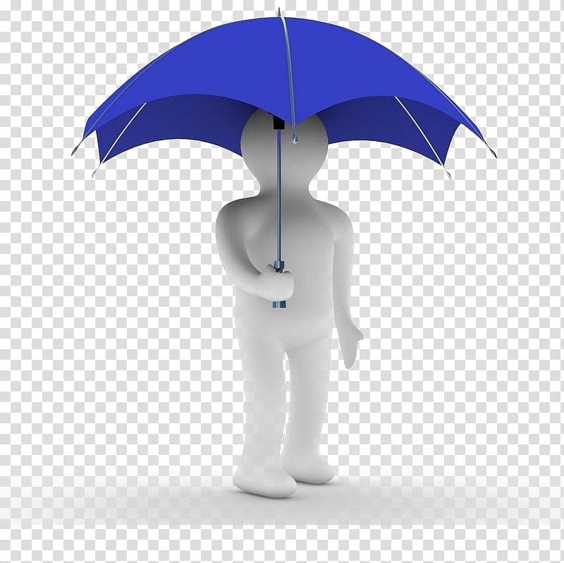 person holding umbrella , Life insurance Accident Saving Risk, 3D big umbrella,Villain transparent background PNG clipart