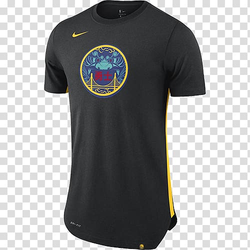 Golden State Warriors T-shirt NBA Nike Jersey, T-shirt transparent background PNG clipart