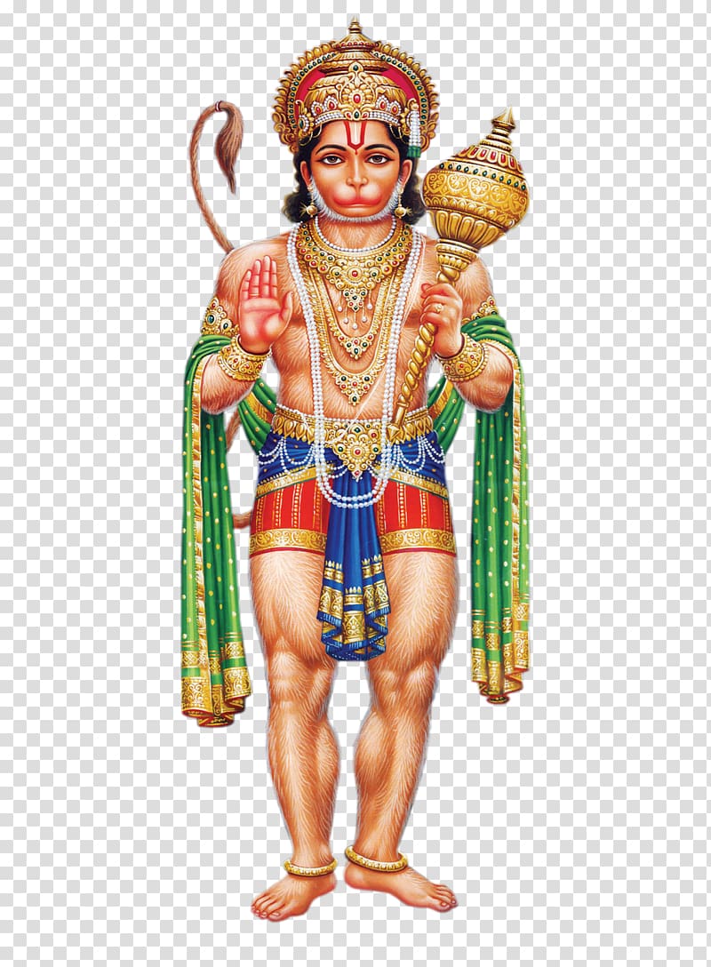 Lord Hanuman illustration, Hanuman Chalisa Rama Sita Deity, Hanuman transparent background PNG clipart