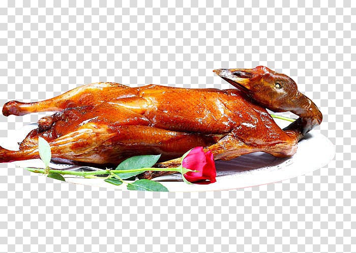 Tandoori chicken Roast goose Sham Tseng Barbecue chicken, Deep goose transparent background PNG clipart