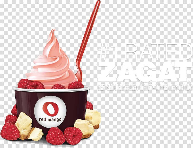 Frozen yogurt Ice cream Sundae Red Mango, manggo transparent background PNG clipart