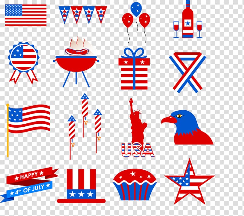 United States Illustration, Creative elements of the United States transparent background PNG clipart