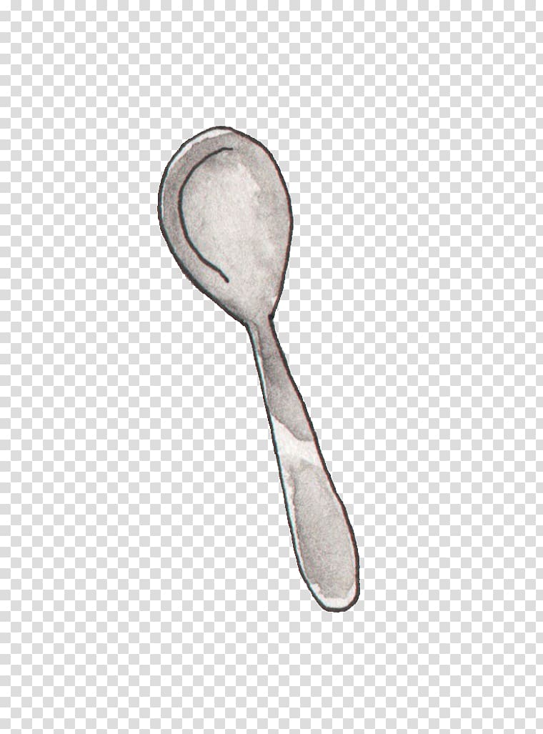 Spoon Painting Drawing, Cute cartoon drawing of a spoon transparent background PNG clipart