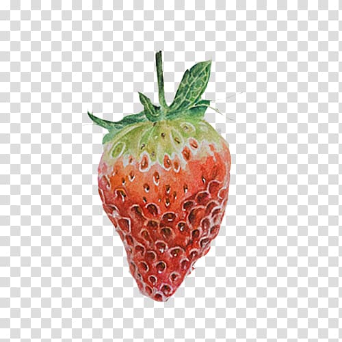 Painting Red Amorodo Accessory fruit Computer file, Strawberry hand painting material transparent background PNG clipart