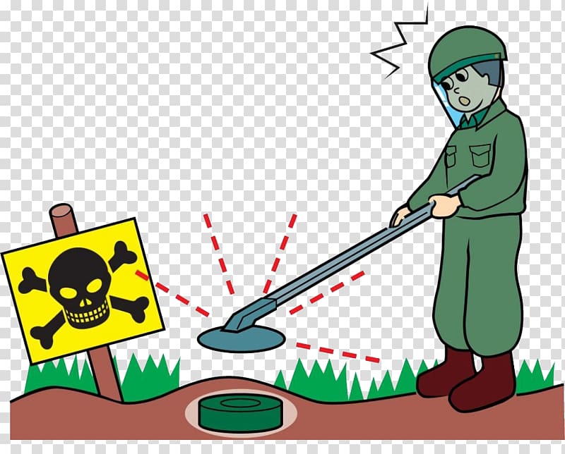 Minesweeper Land mine Soldier, Green soldiers transparent background PNG clipart