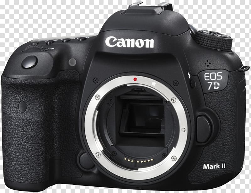 Canon EOS 7D Digital SLR Camera Active pixel sensor, Camera transparent background PNG clipart