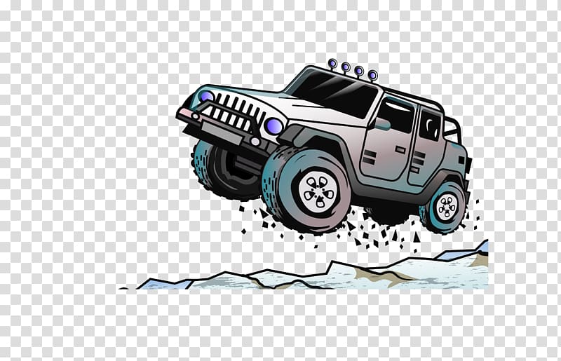 Jeep Car Euclidean Off-road vehicle, Jumping jeep transparent background PNG clipart