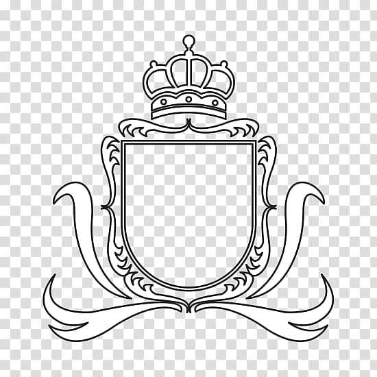 black and white crown template, Coat of arms Crown Template Heraldry , crown transparent background PNG clipart