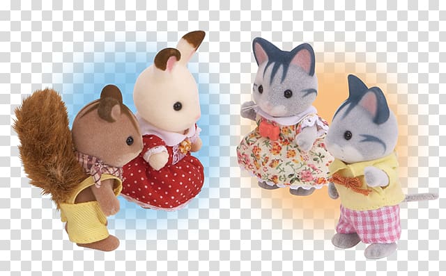 Cat Supermarket Food Sylvanian Families Rabbit, calico critters transparent background PNG clipart