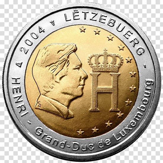 Luxembourg 2 euro commemorative coins 2 euro coin Euro coins, Coin transparent background PNG clipart