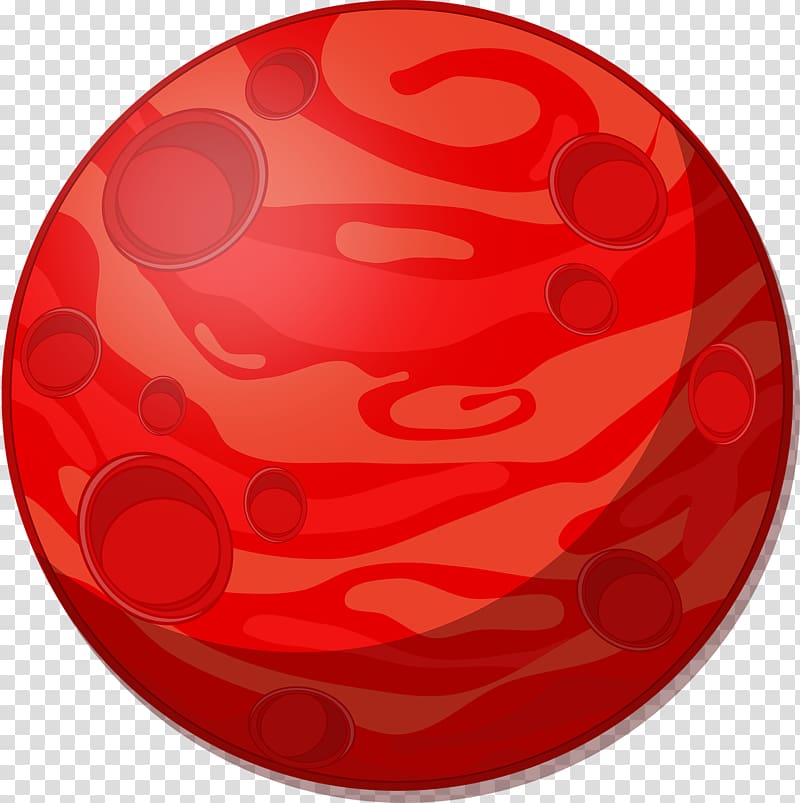 Cartoon Mars Planet , Round ball transparent background PNG clipart
