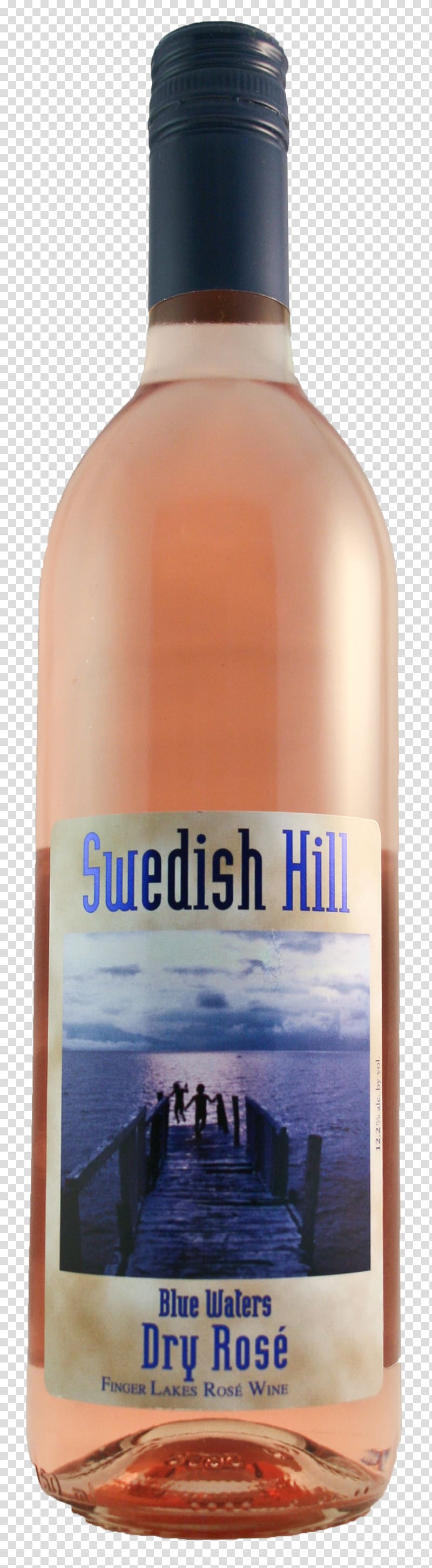 Liqueur Chardonnay Bottle, dry rose transparent background PNG clipart