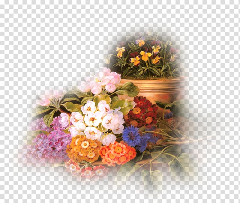 Floral design Oil painting Canvas print Artist, painting transparent background PNG clipart