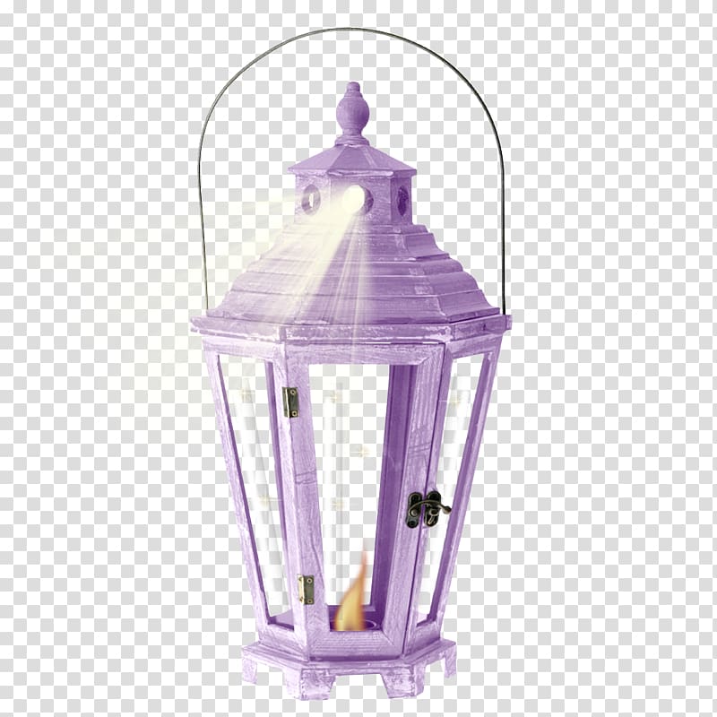 Fanous Ramadan Lantern, Purple lighting transparent background PNG clipart