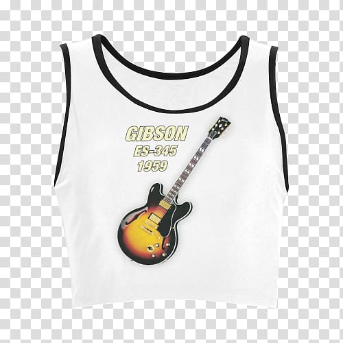 T-shirt Guitar Sleeveless shirt Gibson ES-335 Outerwear, T-shirt transparent background PNG clipart