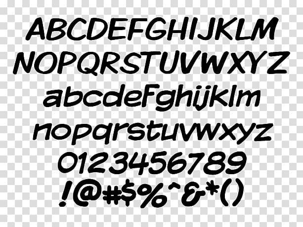 Computer font Open-source Unicode typefaces Sans-serif Comics Font, comic text transparent background PNG clipart