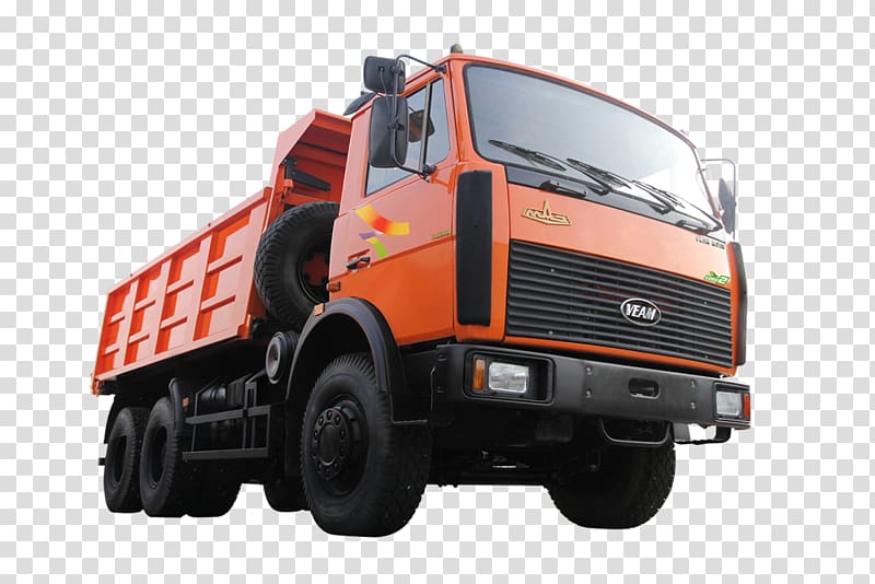 Belarus Minsk Automobile Plant Car Kamaz Dump truck, dump truck transparent background PNG clipart