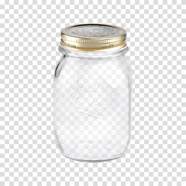 Mason jar Glass Lid Pizza quattro stagioni Container, glass transparent background PNG clipart