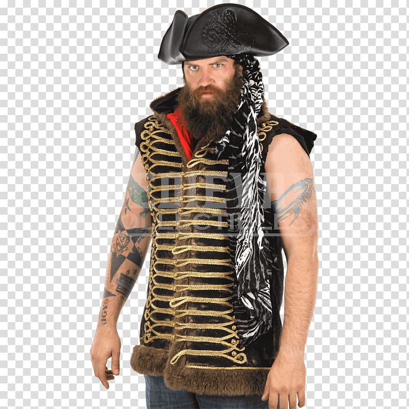 Tricorne Hat Costume Piracy Wig, pirate hat transparent background PNG clipart
