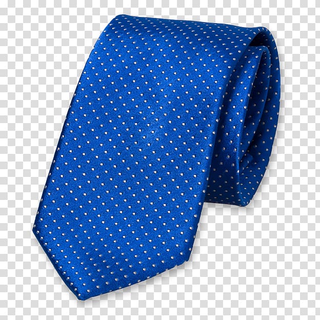 Necktie Polka dot Royal blue Slip, satin transparent background PNG clipart
