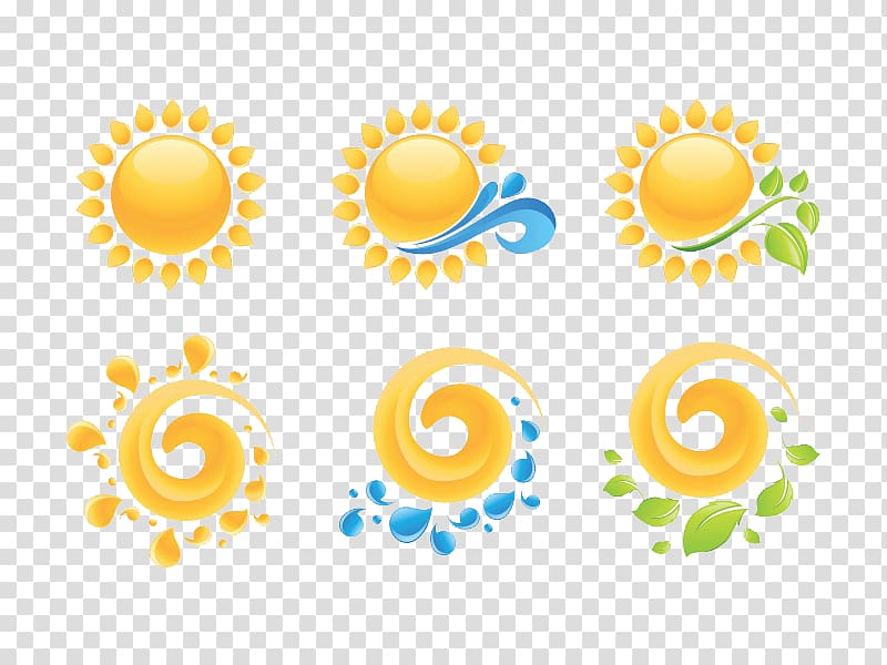 Cartoon sun transparent background PNG clipart