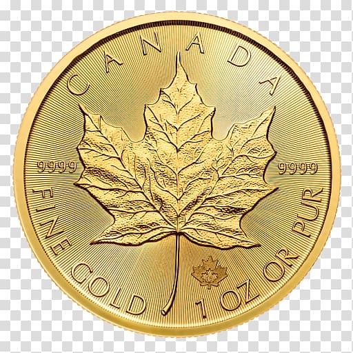 Canada Canadian Gold Maple Leaf Bullion coin Canadian Silver Maple Leaf, Canada transparent background PNG clipart