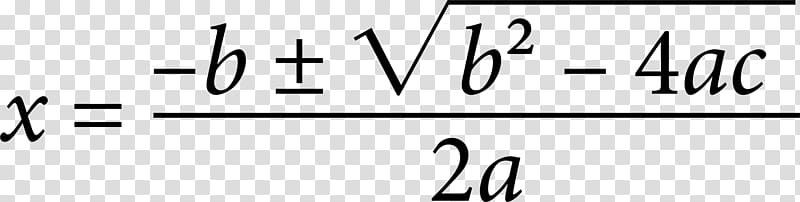Quadratic Equation Quadratic function Quadratic formula, formula transparent background PNG clipart